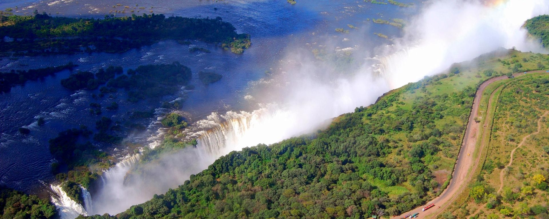 Aerial View of the Victoria Falls